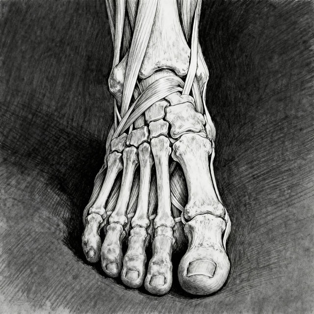 Drawing A Foot - AI Art gallery