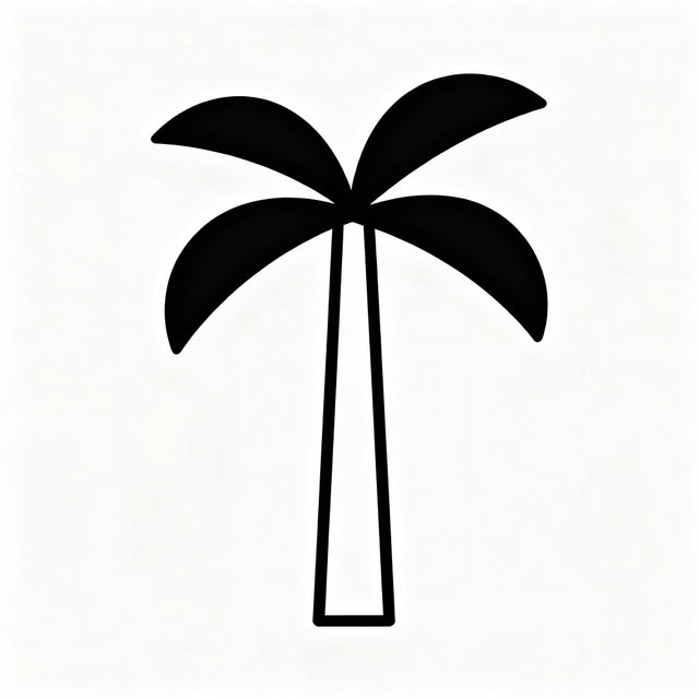 Palm Tree Simple Drawing gallery