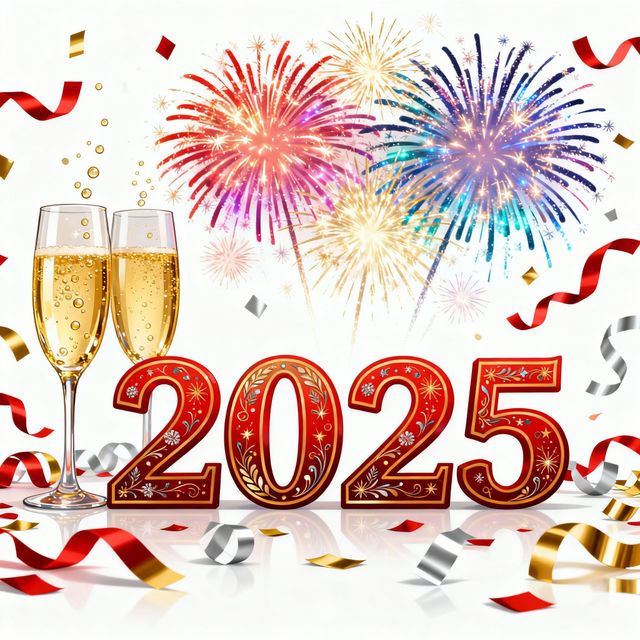 Clip Art Happy New Year 2025 gallery