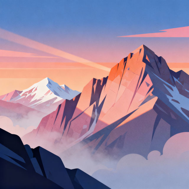 Drawings Of Mountains gallery