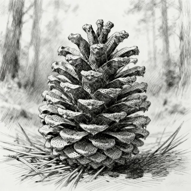Pine Cone Drawings - Made With AI gallery