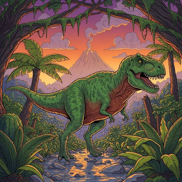 Dinosaur Drawings Made With AI gallery