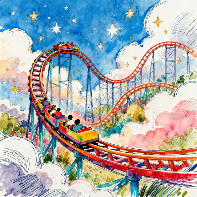 Drawing Roller Coaster Art gallery