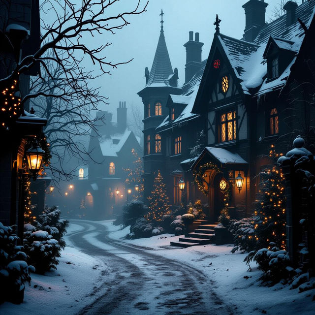 Black Christmas Images - AI Generated gallery