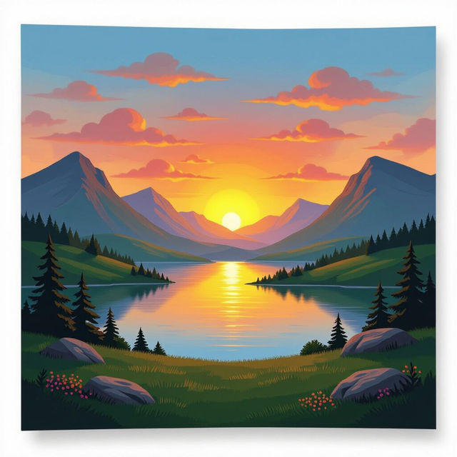 AI Landscape Wallpaper Generator gallery