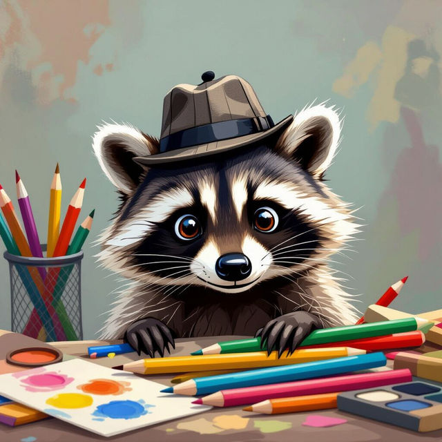 Racoon Art gallery