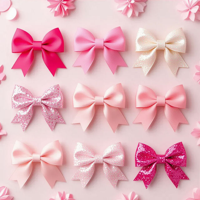 Girly Pink Bow Wallpaper gallery