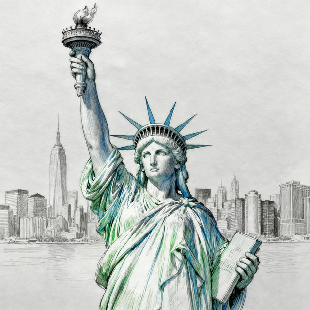 The Statue of Liberty Drawing gallery