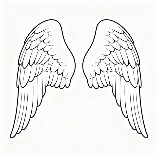 Easy Wings Drawing gallery