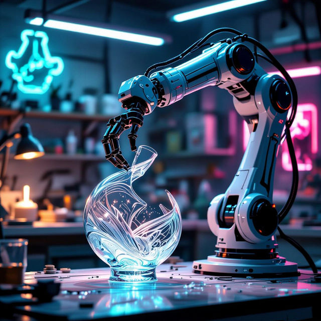 Robot Arm Art Piece gallery