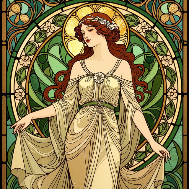 Art Nouveau Fashion - AI Generated gallery