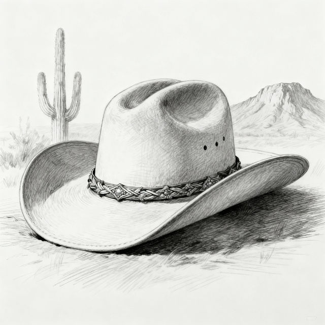 Cowgirl Hat Drawings gallery