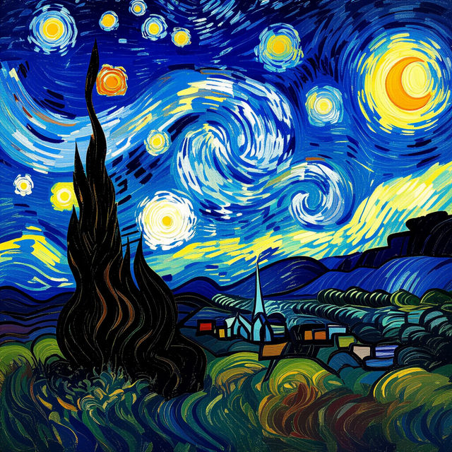 Van Gogh Art Exhibit - AI Creations gallery