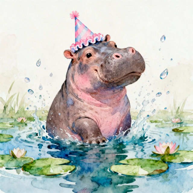 Drawing Hippopotamus gallery