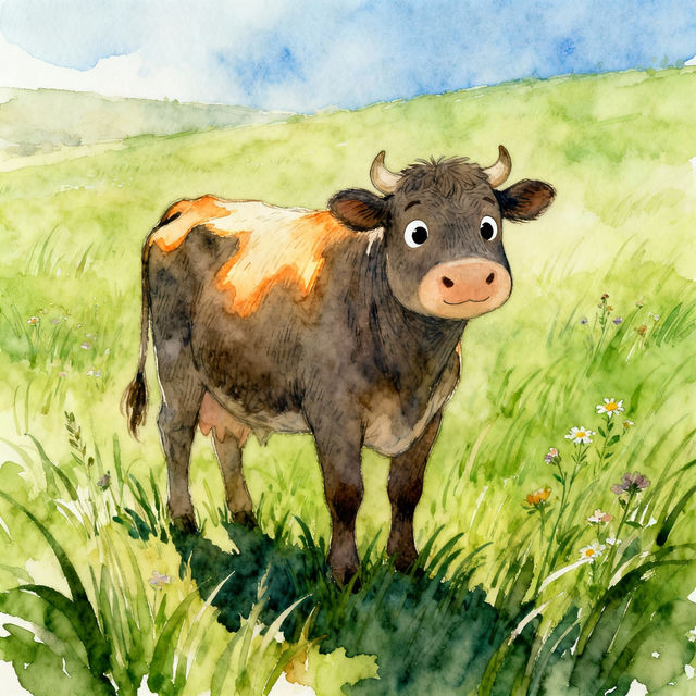 Drawing Of A Cow - AI Generated Art gallery