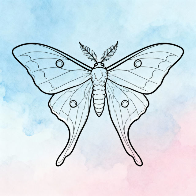 Moth Drawing Easy gallery