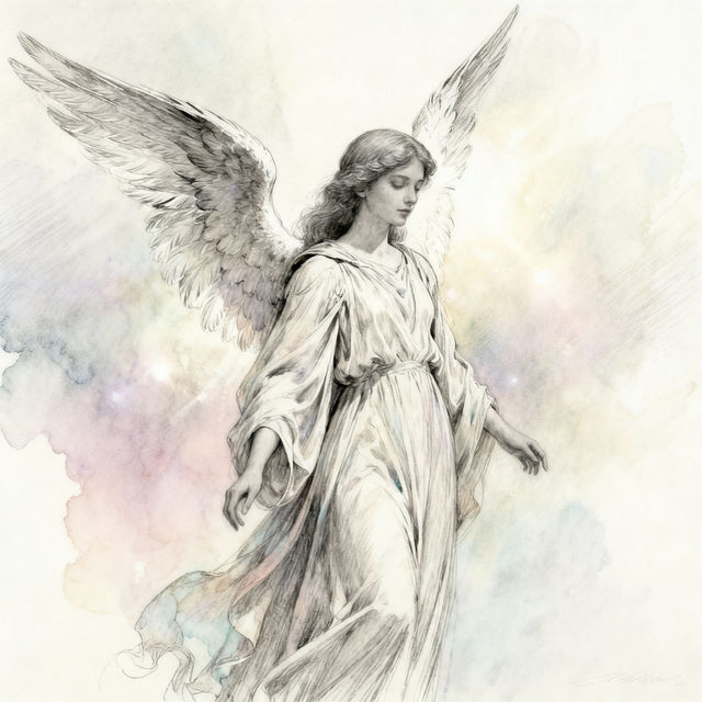 Angel Drawing Images - Made With AI gallery