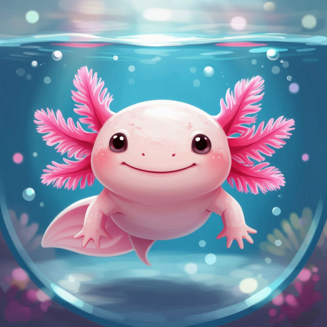 Cute Axolotl Wallpapers gallery