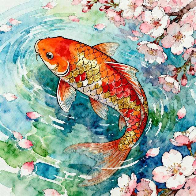 Drawing Koi Fish gallery