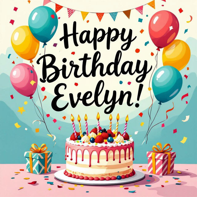 Happy Birthday Evelyn Images - Create Yours Now! gallery
