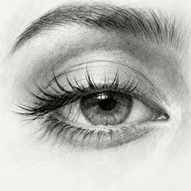 Drawing Eyelashes - AI Generated Art gallery