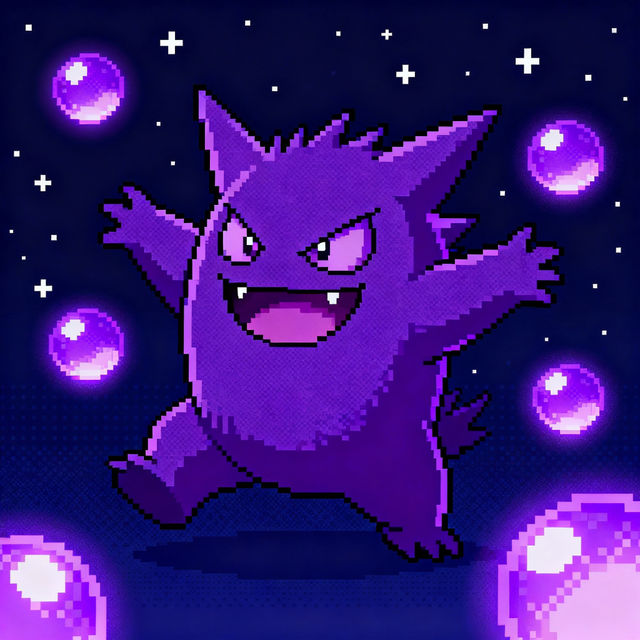 Gengar Pixel Art gallery