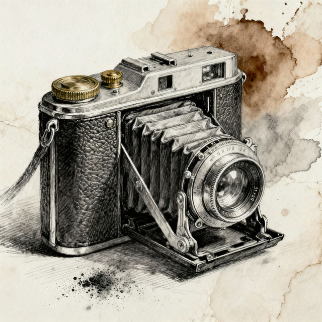 Camera Sketch Art - Made With AI gallery