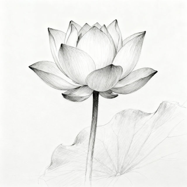 Lotus Flower Sketches - AI Generated Art gallery