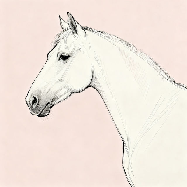 Easy Horse Drawings - Made With AI gallery