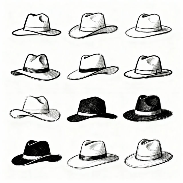 Easy Hat Drawing gallery