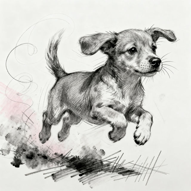 Sketch Dog Drawing gallery