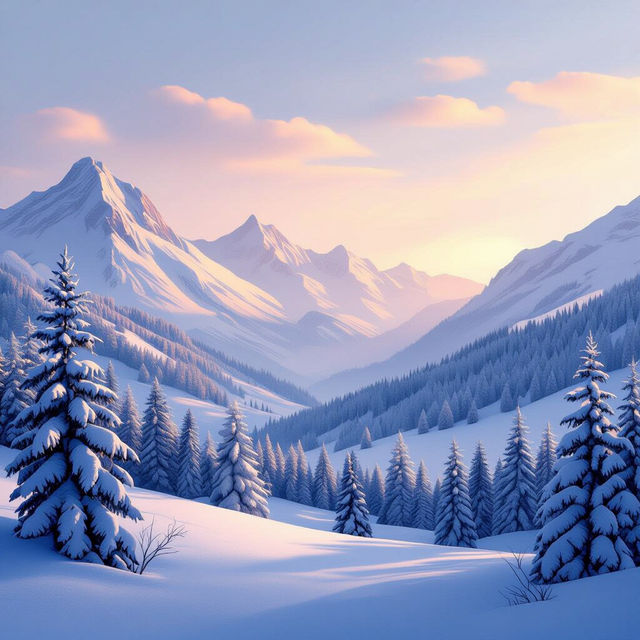 Snowy Background Wallpapers gallery