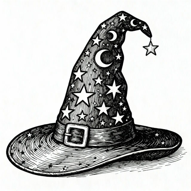 Wizard Hat Drawings - AI Generated gallery