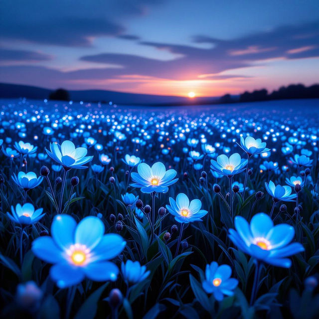 Blue Flowers Images - Created With AI gallery