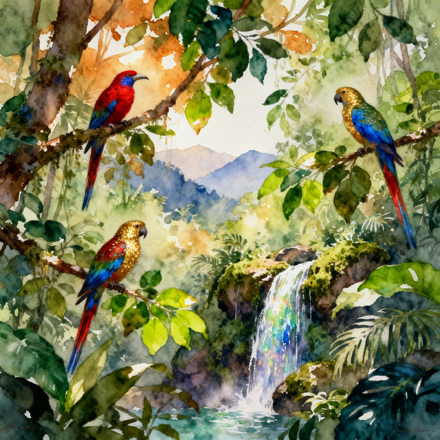 Rainforest Drawings - AI Generated gallery
