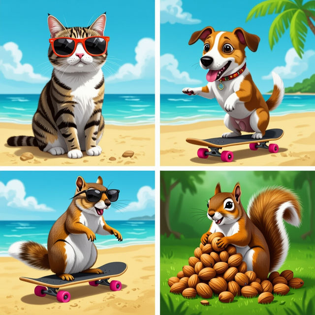 50 Funny Animal Pictures - Made With AI gallery