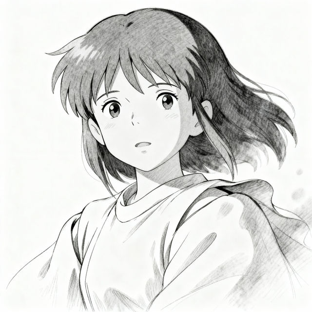 Anime Girl Sketches - Made With AI gallery