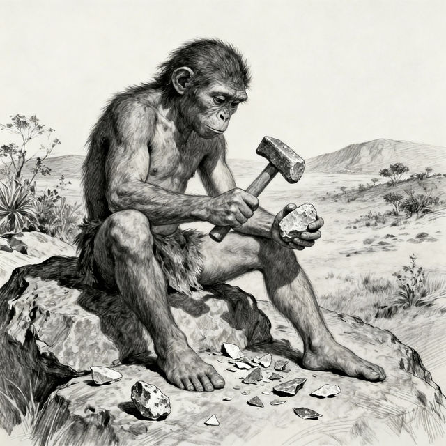 Homo Habilis Drawings - AI Generated Art gallery