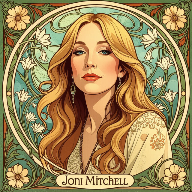Joni Mitchell Art Nouveau Art gallery