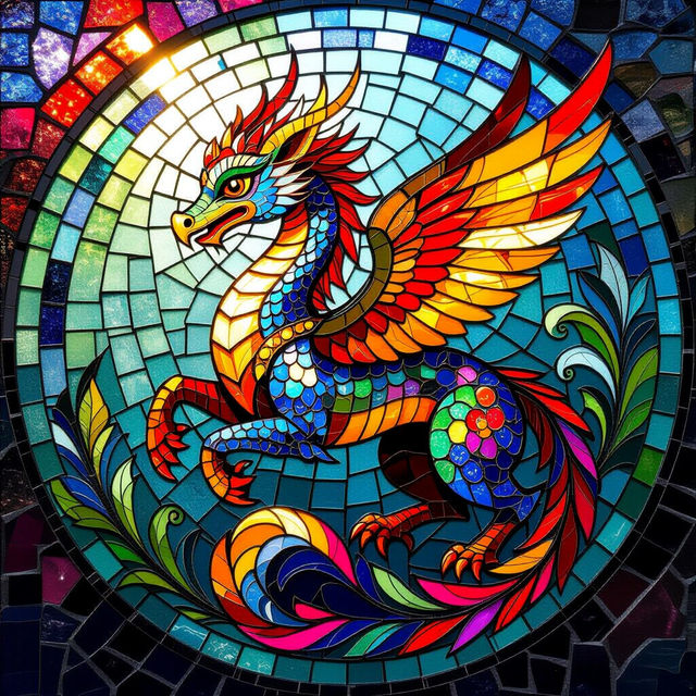 Glass Mosaic Art - Created with AI gallery