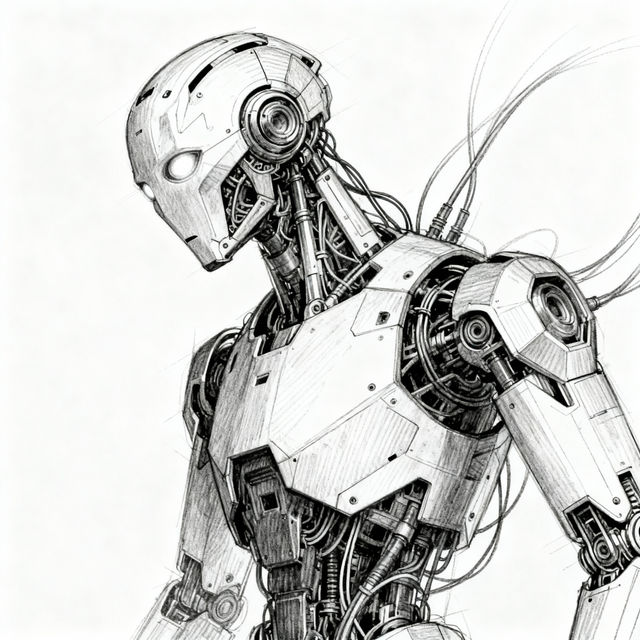 Drawings Of Robots gallery