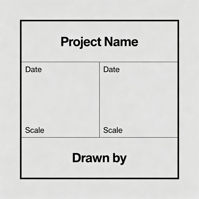 Drawing Title Blocks - AI Generated gallery
