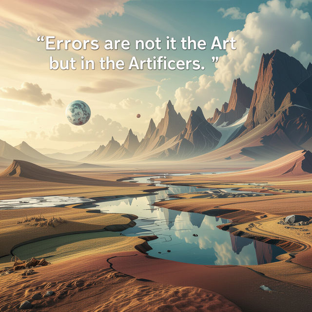 Errors Are Not In The Art But In The Artificers gallery