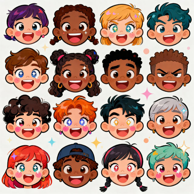 Drawing Cartoon Faces With AI gallery