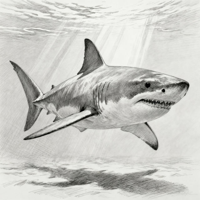 Shark Sketch Art gallery