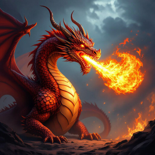 Fire Dragon Drawings gallery
