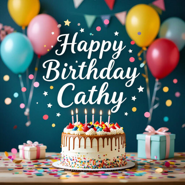 Happy Birthday Cathy Images - Made With AI gallery
