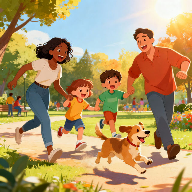 Family Cartoon Images - Made With AI gallery