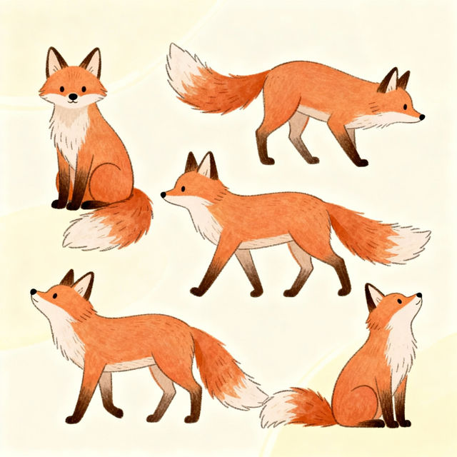 Easy Fox Drawings gallery