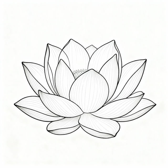 Easy Lotus Flower Drawings gallery